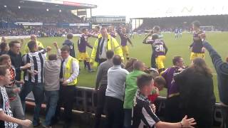 Alan Sheehan Penalty Kick Notts County Vs Oldham 2014 crowd mayhem [upl. by Eahsel863]