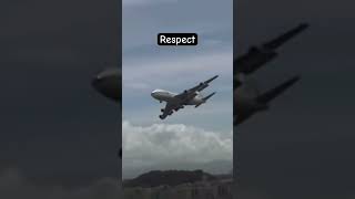 Kai Tak Approach 😨😱🥶 aviation aircraft avgeek [upl. by Etnomal]