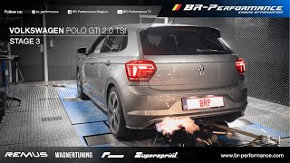 Volkswagen Polo A0 GTI 20 TSI  Stage 3 By BRPerformance  FLAMES [upl. by Yarled]