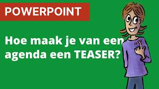 Hoe maak je van je agenda een echte teaser [upl. by Gherardo]