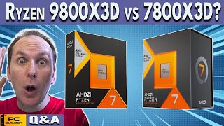 Ryzen 9800X3D vs 7800X3D 🛑 Will Ryzen 9000 Be Saved  QampA August 2024 [upl. by Hakaber]