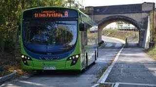 Cambridge Guided Busway Southern Section Jan 2013 [upl. by Ehcram976]