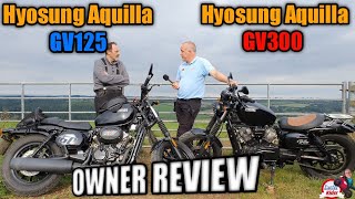 Hyosung Aquilla GV125 Owner INTERVIEW FT Hyosung Aqullia GV300 [upl. by Berghoff151]