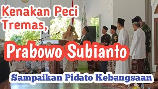 Kenakan Peci Tremas Prabowo Subianto berikan Pidato Kebangsaan dihadapan Santri [upl. by Conroy297]