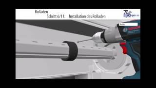 Montageanleitung eines Rollladen  Rollladenmontage vor der Fensternische [upl. by Wilmott]