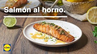 Salmón al Horno🍴🐟  Recetas de Pescado  Lidl España [upl. by Garwood]