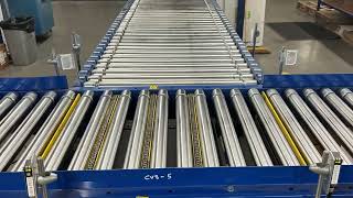 PJP Conveyors  Maintenance Visit Video Of Powered Roller Conveyor Cross Sortation System [upl. by Gil]