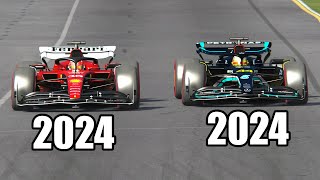 Ferrari F1 2024 Pre Season vs Mercedes F1 2024 Pre Season  Australian GP [upl. by Jenks]