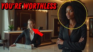 White Receptionist Laughs at Black Woman’s Reservation Not Knowing She Owns the Hotel [upl. by Jasper]