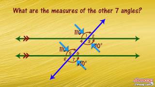 Parallel Lines Transversals and Angles [upl. by Odnalro]