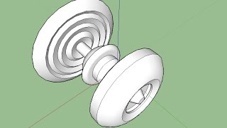 Sketchup Tutorial 16  Revolve design [upl. by Trevlac]