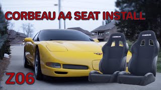 C5 Z06 Corvette  Corbeau A4 Seat INSTALL  S3 MAGAZINE [upl. by Ellga]