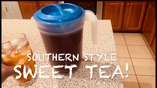 Southern Style Iced Teahow to make the best cold brew iced tea [upl. by Annawd537]