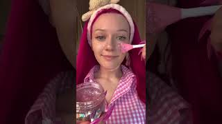 Scincare routine Barbie edition 💖 barbie beautytips spa routinevlog [upl. by Dalohcin]