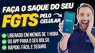 Como sacar o FGTS pelo celular ATUALIZADO SAQUE FGTS [upl. by Vernita]