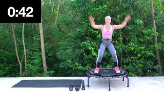 16 mins NEW Powered Up Trampoline amp Weights Series  on a Jumpsport Fitness Trampoline [upl. by Adria]