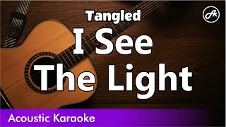 Tangled  I See the Light karaoke acoustic [upl. by Darline]