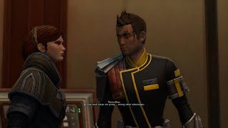 SWTOR Old Wounds  Theron Shan Flirt Scene [upl. by Sjoberg961]