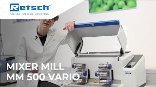 Mixer Mill MM 500 Vario RETSCH mixermill laboratoryinstruments [upl. by Dyann]