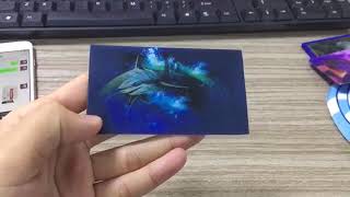 85X55mm Flip Lenticular Business Card With Company Logo Lenticular Name Card [upl. by Aibun861]