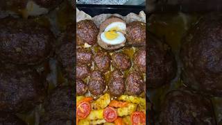 See how these egg meatballs are cooked food shorts qofte [upl. by Eikcin]