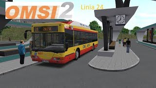 OMSI 2 Klonowice v3 Linia 24 Jelcz M125M4 ZF CNG [upl. by Swanhildas]