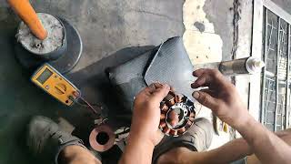 Honda RS 150 Stator Sunog Ang Dalawang Pole Winding Nirepair Natin [upl. by Oiramad460]