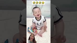 Babiesandme Funny Baby dancing cute baby funny shortvideo [upl. by Aerdnna]