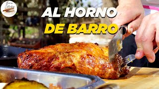 Bondiola de cerdo y pollo a la sal al horno de barro [upl. by Sopher752]