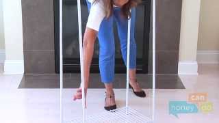 HoneyCanDo SHF05270 4Tier Storage Shelf Instruction Video [upl. by Lanni184]