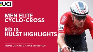 Round 13  Men Elite Highlights  202122 UCI CX World Cup  Hulst [upl. by Ailisab]