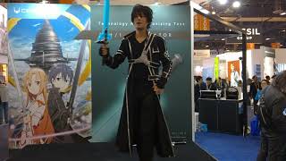 The Elucidator Sword Art Online at CES 2018 [upl. by Beckie721]