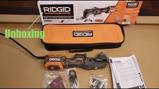 Unboxing RIDGID 4 Amp Corded JobMax MultiTool [upl. by Hayyim]