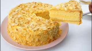 Almond Custard Cake  Almond Yema Cake [upl. by Annehs]