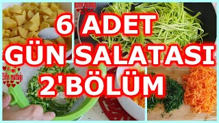 6 ADET GÜN SALATASI TARİFİ BU VİDEODA 2 [upl. by Esinehc]