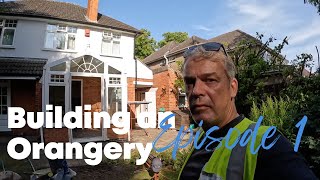 Building an orangery  Episode 1  Construction Corner UK [upl. by Alliw]