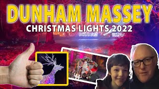 Christmas Lights at Dunham Massey 2022  Merry Christmas outandabouttv [upl. by Anayd341]