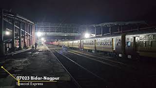 07023 Bidar to Nagpur Special Express [upl. by Zohar516]