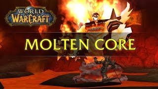 World of Warcraft Molten Core Raid  Solo Paladin [upl. by Arimihc]