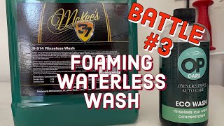 Foaming Waterless Wash Battle 3 McKee’s 37 VS Owner’s Pride Car Washing Auto Detailing [upl. by Teerprah]