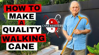 The Art of Cane Making How To Make A Quality Walking Cane Tutorial [upl. by Odnomar]