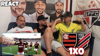 REACT FLAMENGO 1X0 ATHLETICO PR  FLAMENGO TRI CAMPEÃO DA LIBERTADORES [upl. by Anivid512]