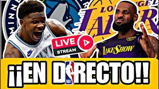 🟡​ ¡¡EN DIRECTO​ 🚨​​ LOS ÁNGELES LAKERS vs MINNESOTA TIMBERWOLVES 💥​ NBA EN VIVO GRATIS 🏀 [upl. by Ilah]