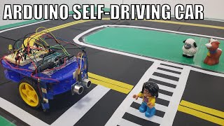 Build a SelfDriving Arduino Car  Science Project [upl. by Yniatirb]