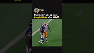 Reggie White vs A WR Cris Carter 😳 nflshorts footballhighlight reggiewhite [upl. by Akapol]