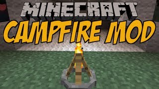 LAGERFEUER IN MINECRAFT  Campfire Mod  Minecraft Mod Review DEUTSCH [upl. by Neville]