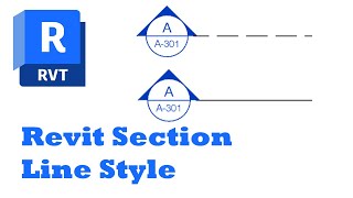 How to adjust Revit Section Line Style [upl. by Snowber]