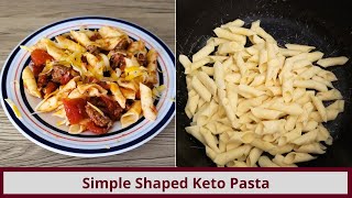 Simple Keto Pasta That Can Be Shaped Nut Free and Gluten Free [upl. by Lennad]