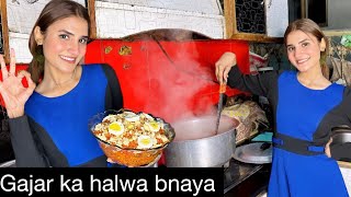 First time Gajar ka Halwa bnaya👩‍🍳  Sbh ko bhttt Axha laga 🙈 NA56 [upl. by Heddi]