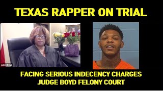 Texas Rapper Felony Trial for Indecency with a Minor  Day 1 Morning Session  Judge Boyd [upl. by Arluene]